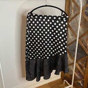 Nasty Gal High-Low Polka Dot Skirt